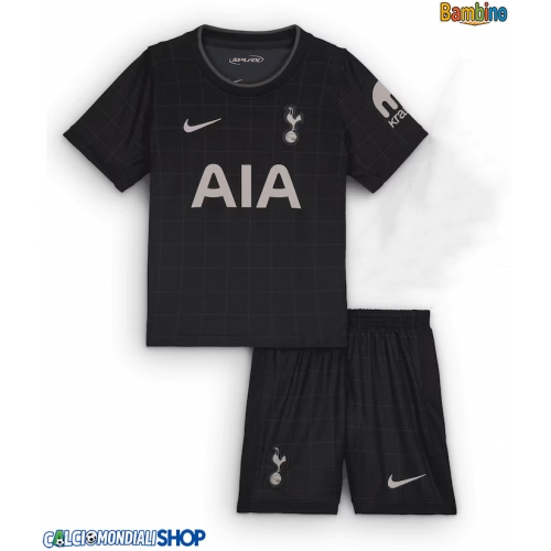 Maglie da calcio Tottenham Hotspur Seconda Maglia Bambino 2025-26 Manica Corta + Pantaloni corti)